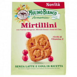 Mulino Bianco Sušenky S Celozrnnou Moukou, Mirtilli, Chia Semínky - 270g