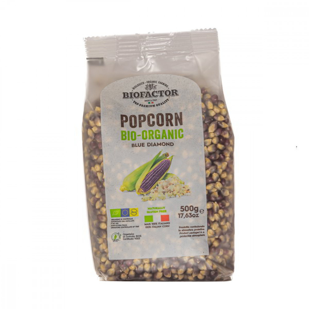 Biofactor Kukuřice Modrá Popcorn Bio - 500g