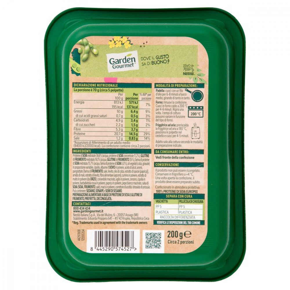 Garden Gourmet Sójové Patties - 200g