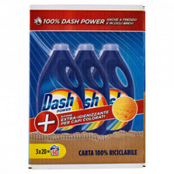 Dash Tekutý Prací Prostředek Power Color Hygiene - 20X3