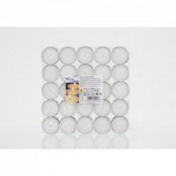 TEALIGHT BIANCO 4H. X50