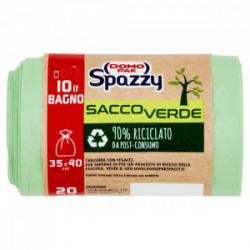 SACCO PER BAGNO MISURA 35X40 COLORE VERDE