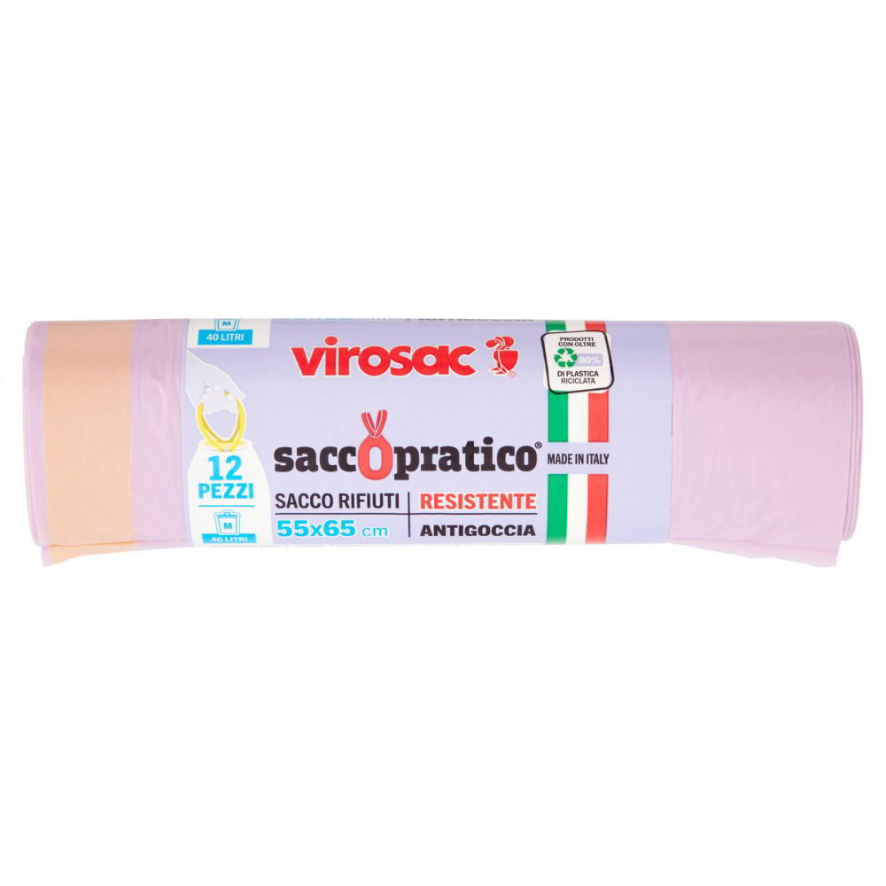 SACCO VIOLA CON MANIGLIE 55X65 12PZ