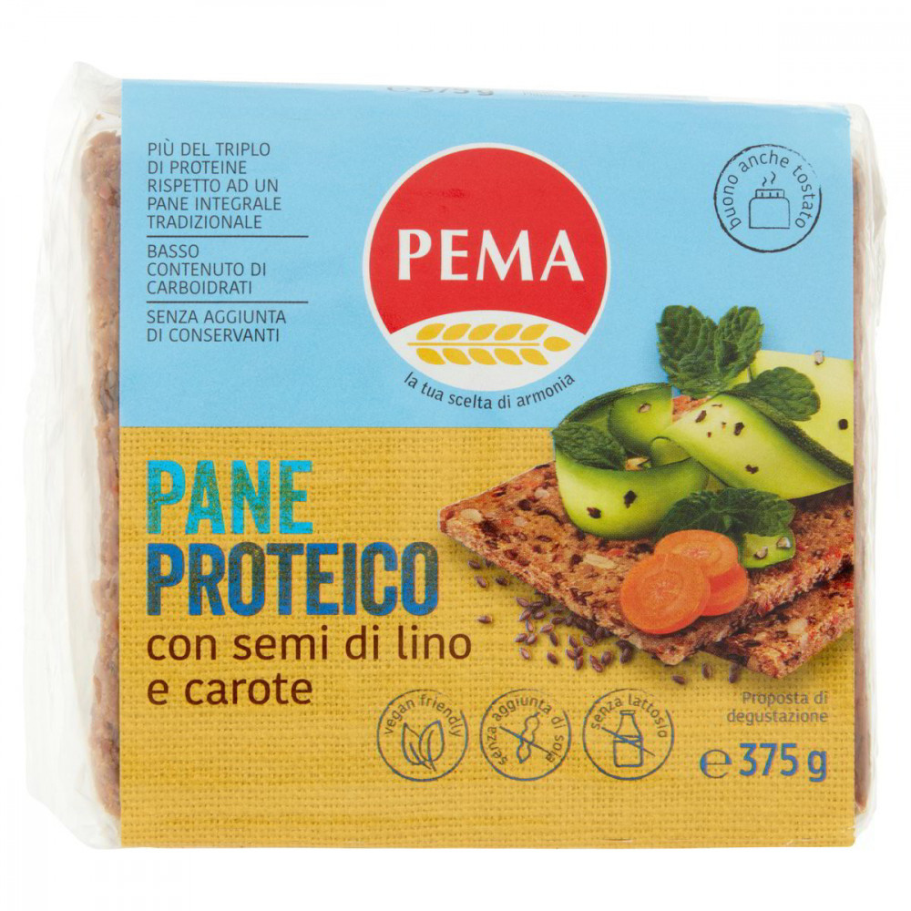 PANE PROTEICO CON SEMI DI LINO E CAROTE