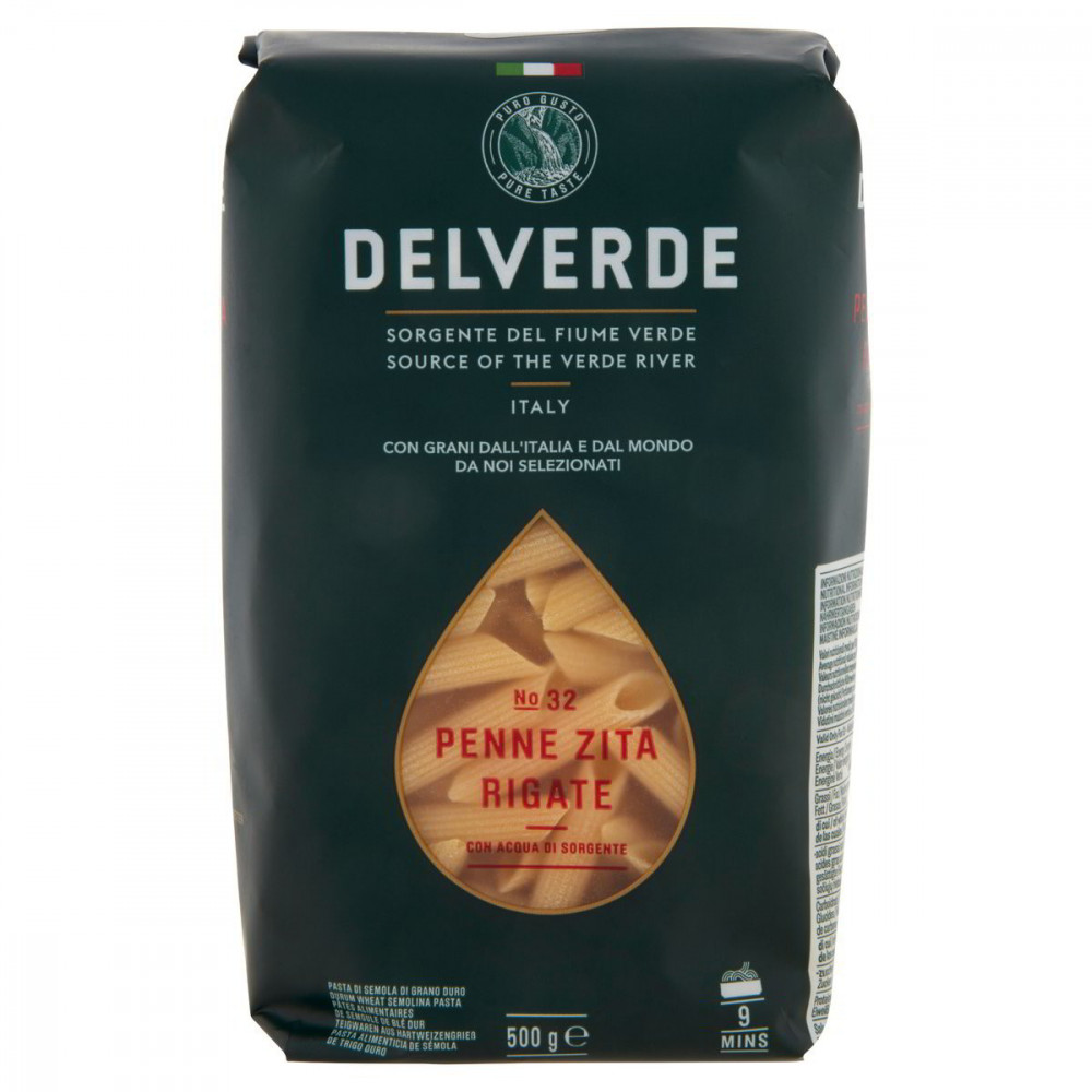 Delverde semolinové cestoviny Penne Rigate n.32 500g