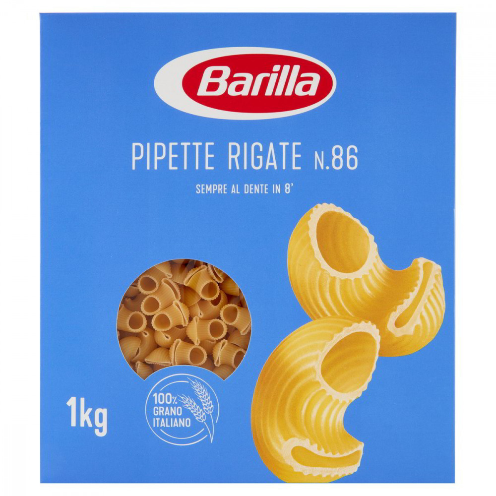 Barilla semolinové cestoviny Pipette Rigate n.86 1kg