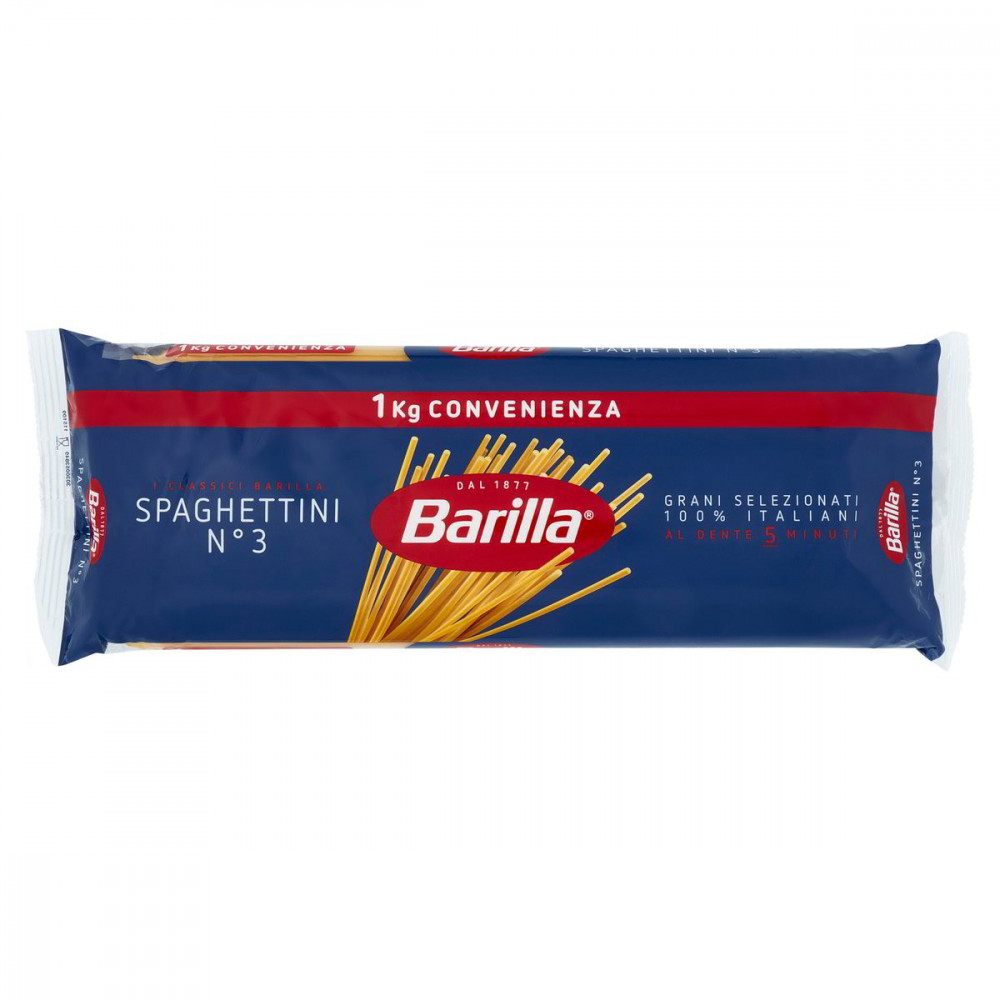 Barilla semolinové cestoviny Spaghettini n.3 1kg