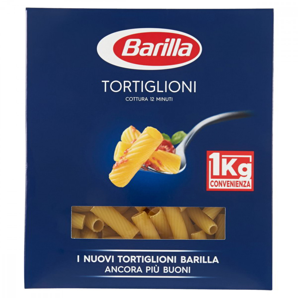 Barilla semolinové cestoviny Tortiglioni 1kg