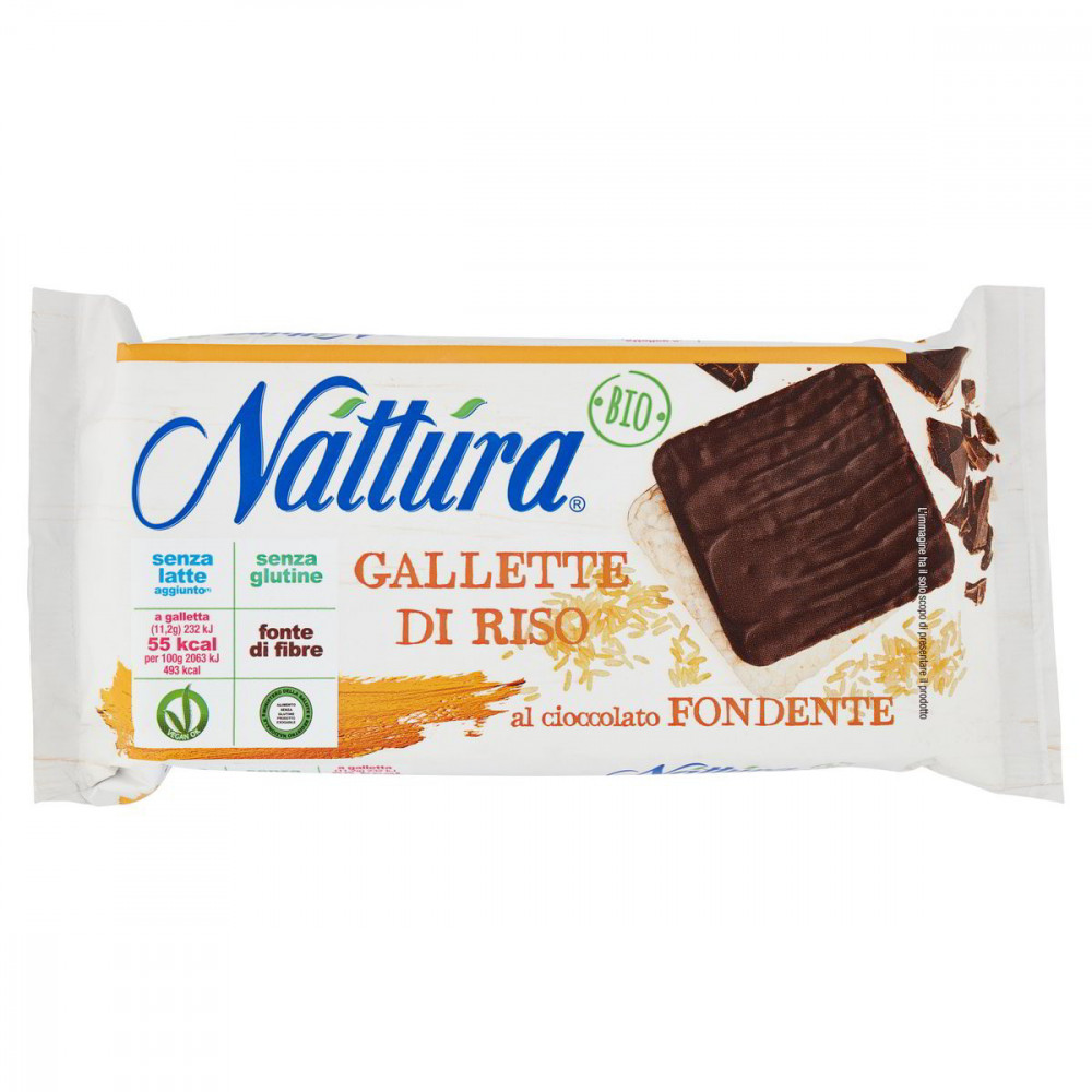 GALLETTE DI RISO BIO CON CIOCCOLATO FONDENTE