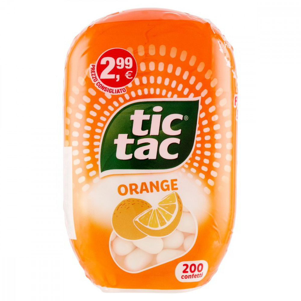 CARAMELLE TIC TAC ORANGE T200 X5